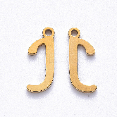 PVD Vacuum Plating 201 Stainless Steel Charms STAS-R105-J-G-1