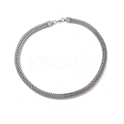 Non-Tarnish 304 Stainless Steel Snake Chain Necklace with Lobster Claw Clasps for Men Women STAS-K249-04C-P-1