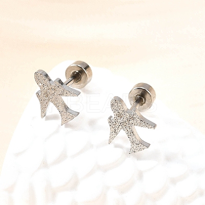 304 Stainless Steel Stud Earrings EJEW-H161-01P-J-1