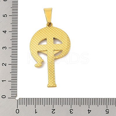 Ion Plating(IP) 304 Stainless Steel Pendants STAS-D112-04AG-01-1