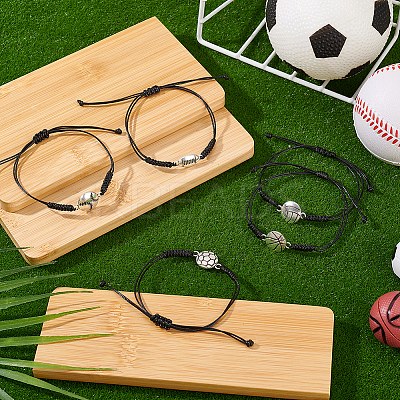 20Pcs 5 Styles Sport Theme Alloy Link Bracelets BJEW-GA0001-20-1
