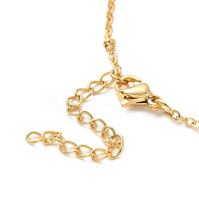 PVD Vacuum Plating 304 Stainless Steel Stud Earring and Pendant Necklace Set LS-SJEW-C002-01A-G-1