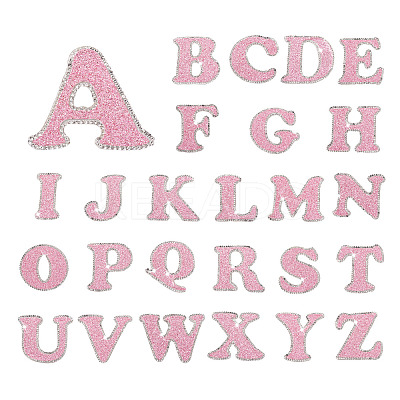 26 Letters Cloth Iron/Sew on Patches PJ-TAC0004-04F-1