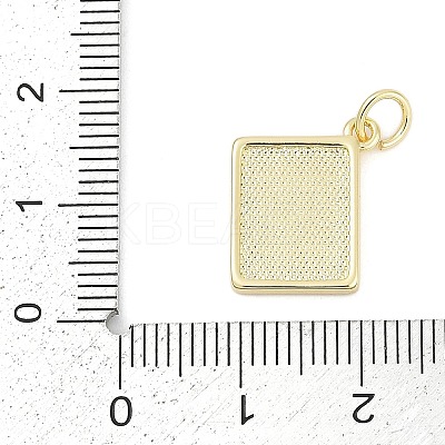 Brass Enamel Charms KK-G522-44G-1
