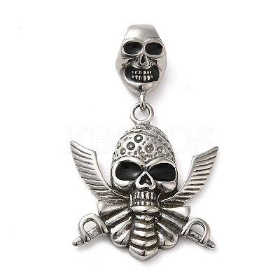 Halloween 304 Stainless Steel Enamel Pendants STAS-Q317-05F-AS-1
