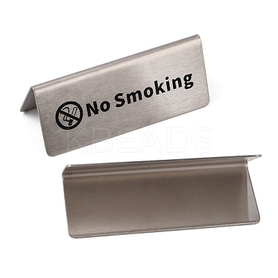 Stainless Steel No Smoking Sign Plate STAS-GA0001-14-1
