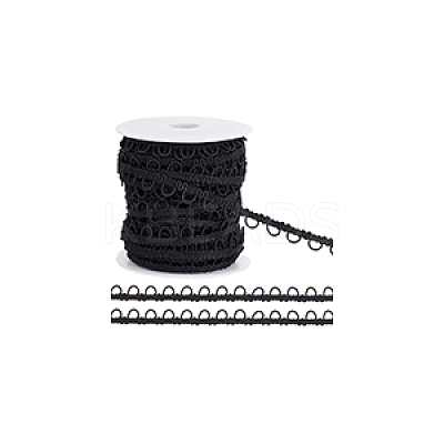 22.5 Yards Nylon Elastic Ribbons with Loops OCOR-BC0006-78-1