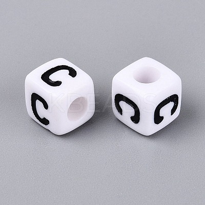 Opaque Acrylic Beads SACR-N020-04A-C-1
