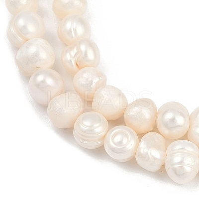 Natural Cultured Freshwater Pearl Beads Strands PEAR-I007-07X-10A-1