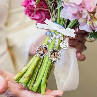 DIY Flower Alloy Pendants Kits PALLOY-HY00072-1