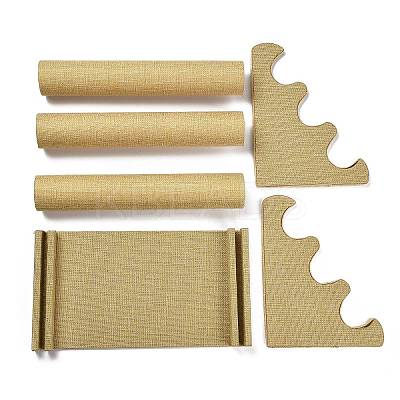 3-Tier Linen Cloth Bracelet/Bangle Bar Display Stands LS-BDIS-C001-01A-1