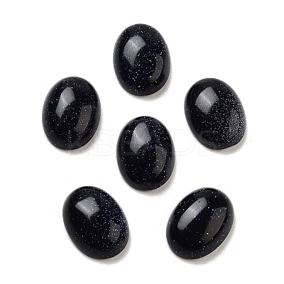 Synthetic Blue Goldstone Cabochons G-G145-01B-46-1
