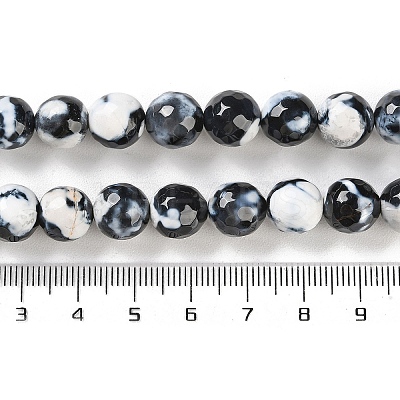 Natural Fire Crackle Agate Beads Strands G-M437-A01-01K-1