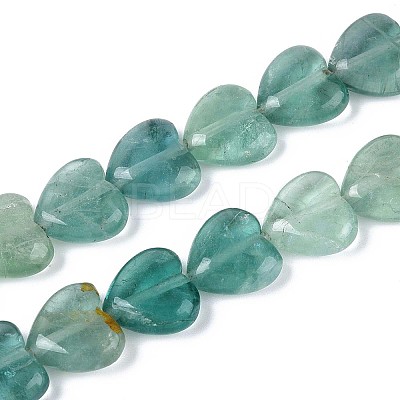Natural Green Fluorite Beads Strands G-T142-64A-1