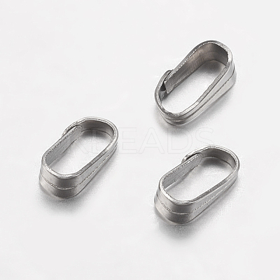Tarnish Resistant 304 Stainless Steel Snap On Bails LS-STAS-I097-046P-1