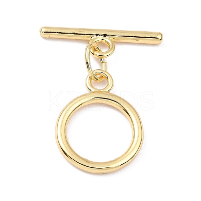 Rack Plating Brass Toggle Clasps X-KK-B036-12G-1