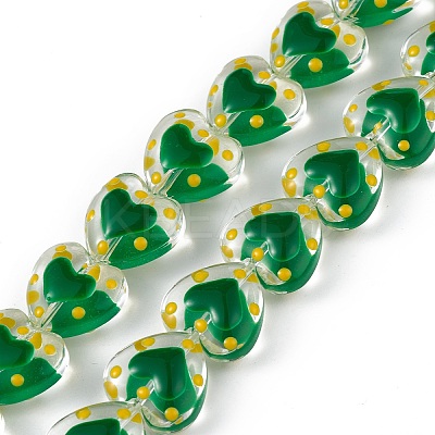 Transparent Glass Beads Strands LAMP-F029-04G-1