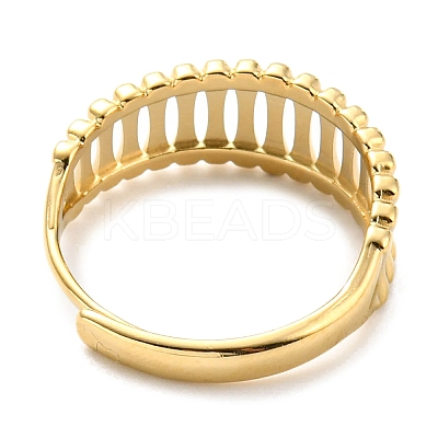 304 Stainless Steel Hollow Adjustable Ring for Women RJEW-C016-07G-1