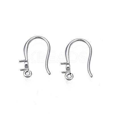 304 Stainless Steel Earring Hooks STAS-S057-61-1
