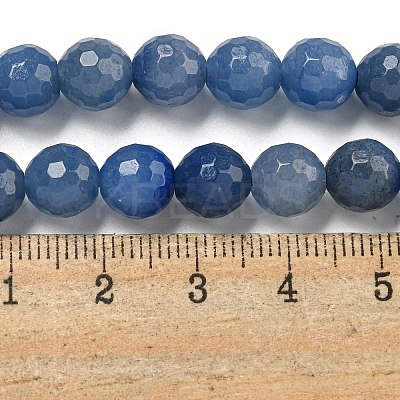 Dyed & Heated Natural Blue Aventurine Beads Strands G-E571-A10-02-1