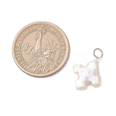 Natural Baroque Keshi Pearl Pendants PALLOY-JF04919-01-1