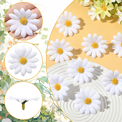 100Pcs Cloth Artificial Sunflower DIY-SP0005-96B-1