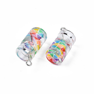 Glass Bottle Pendants CRES-N017-02-1