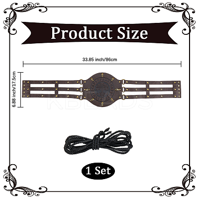 PU Leather Waist Chains for Women AJEW-WH20067-001AG-01-1