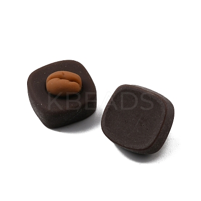 Imitation Food Resin Cabochons RESI-WH0035-18B-A03-1