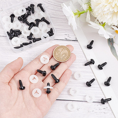 30 Sets Plastic Dog Safety Craft Noses FIND-GO0002-17B-1