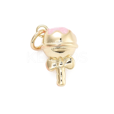 Rack Plating Brass Enamel Charms LS-KK-G512-19A-G-1