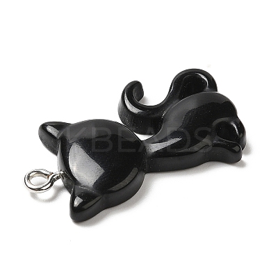 Opaque Resin Pendants RESI-G069-03A-1