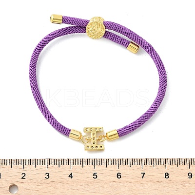 Adjustable Nylon Cord Bracelets X-BJEW-C096-01G-09-1