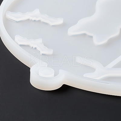 DIY Flat Round Pendant Decoration Food-grade Silicone Molds LS-SIMO-D002-03A-1