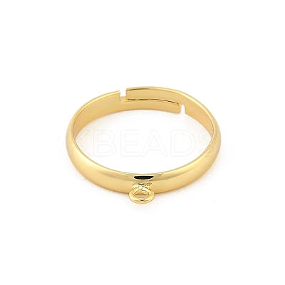 Brass Adjustable Loop Ring Bases KK-A272-10G-1
