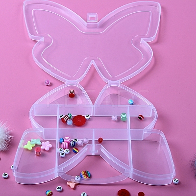 9 Grids Butterfly Shape Plastic Organizer Boxes LS-ANIM-PW0001-116-1