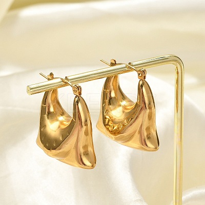 304 Stainless Steel Hoop Earrings EJEW-Q011-07G-1