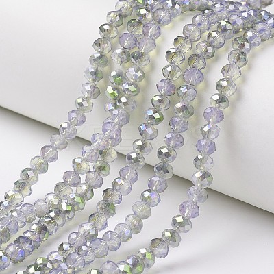 Electroplate Glass Beads Strands EGLA-A034-J6mm-S07-1
