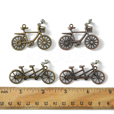 8Pcs 4 Styles Tibetan Style Alloy Pendants FIND-FS0002-59-1