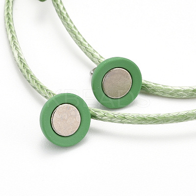 Adjustable Magnetic Bracelet for Couples BJEW-JB06190-05-1