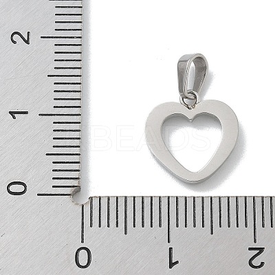 304 Stainless Steel Micro Pave Cubic Zirconia Pendants STAS-Z107-04P-01-1