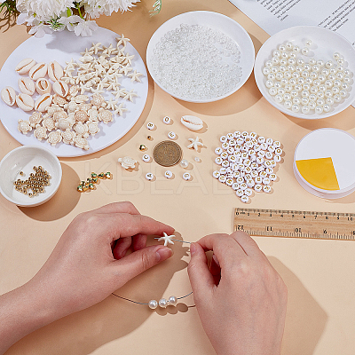 Ocean Theme DIY Jewelry Making Kits DIY-AR0005-09-1