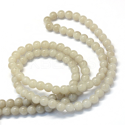 Baking Paint Imitation Jade Glass Round Bead Strands DGLA-Q021-10mm-43-1