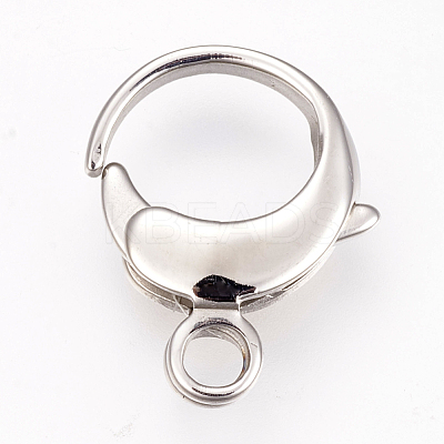 Tarnish Resistant 304 Stainless Steel Lobster Claw Clasps STAS-I082-16P-02-1