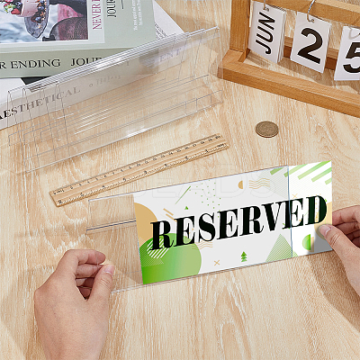 24Pcs Acrylic Table Number Sign Tent Holder AJEW-BC0009-71-1