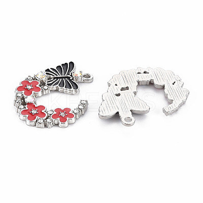 Alloy Rhinestone Pendants PALLOY-N153-06B-RS-1