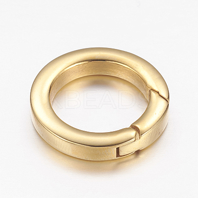304 Stainless Steel Spring Gate Rings STAS-G134-13G-21mm-1