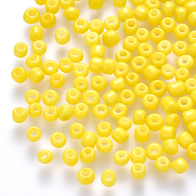 6/0 Baking Paint Glass Round Seed Beads SEED-S036-01C-05-1