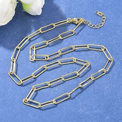 Unisex Brass Cable Chains Necklaces CHC-D025-02G-1
