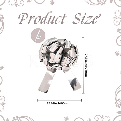 Plastic Flower Pull Bows FIND-WH20030-06E-1